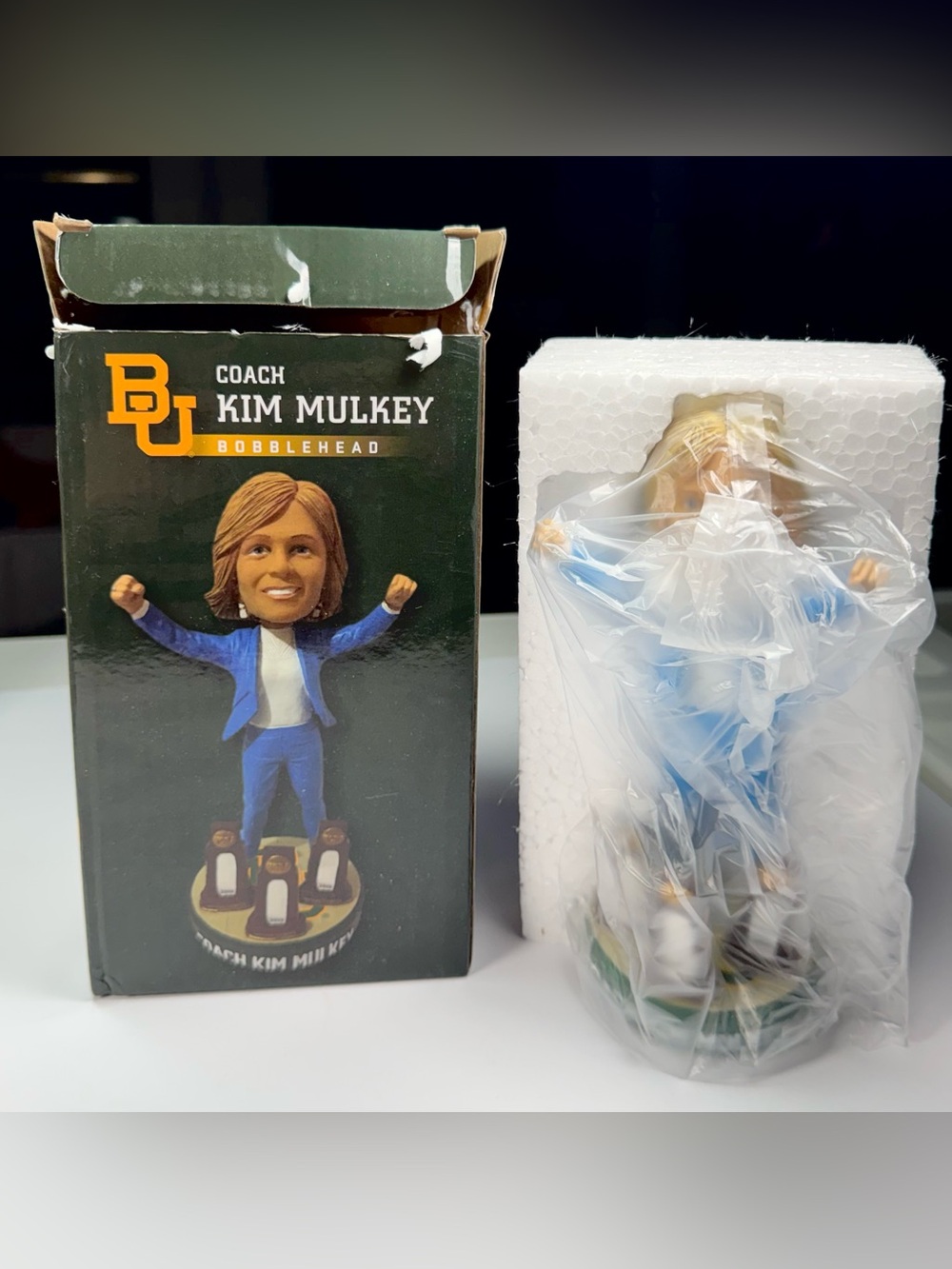 Coach Kim Mulkey Baylor Lady Bears NCAA 2019 National Champions Bobblehead New!